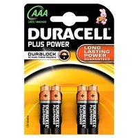 duracell plus power duralock aaa lr03 block alkaline battery 4 pack