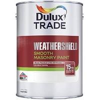 dulux trade weathershield smooth masonry paint pure brilliant white 75 ...