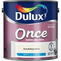 dulux retail once matt white pbw pure brilliant white 25 litres