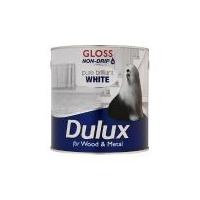 Dulux 750 ml Non Drip Gloss Paint - Pure Brilliant White