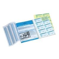 Durable 146465 Visitor Book 100 Refill, 100 Perforated 90 x 60 mm Visitor Badge Inserts
