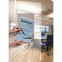 Durable 487223 Duraframe, Self Adhesive Magnetic Display Frame, A4 - Silver, Pack of 2