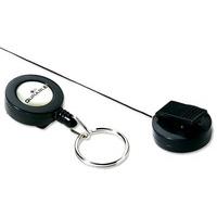 Durable Badge Reel Keyring Pack of 10 - Charcoal