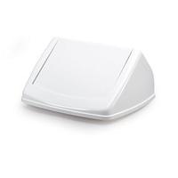 durable durabin square flip bin lid 40 litre white