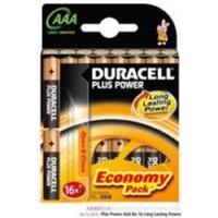 Duracell Plus Power AAA - non-rechargeable batteries (Cylindrical, -20 - 54 °C, 5 - 30 °C, AAA, Alkaline, Black)