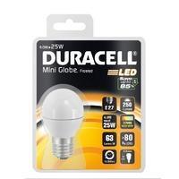 duracell led 4w e27 frosted mini globe s7055