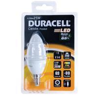 duracell led 4w ses frosted candle s7052