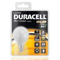 DURACELL LED 4W SES Frosted Mini Globe - S7053