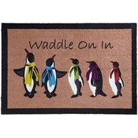 Durable Penguin Door Mat, Polyamide