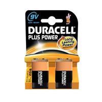duracell plus power 9v alkaline batteries 2 pack