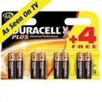 Duracell Plus AA Batteries - 4+4 (8Pack)