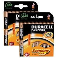 Duracell Plus Power MN2400 Alkaline AAA Batteries - 36 Pack