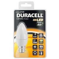 duracell led 4w bc frosted candle s7056