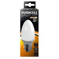 duracell led 35w b22 frosted candle dimmable s6899