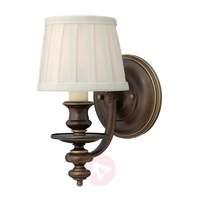 Dunhill fabric wall light with lampshade