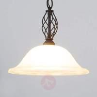 Dunja country house pendant lamp with an E27 LED