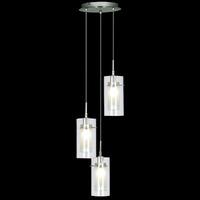 Duo Satin Silver 3 Light Pendant