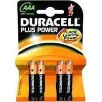 Duracell Plus Power AAA Alkaline 4 Pack