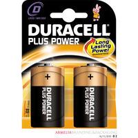 Duracell Plus Battery D Pack of 2 81275443