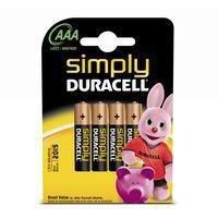 Duracell Simply Battery Pack of 4 AAA 81235219
