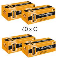 Duracell Industrial 40x C Size Alkaline Batteries