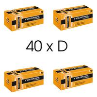 Duracell Industrial 40x D Size Alkaline Batteries