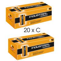 Duracell Industrial 20x C Size Alkaline Batteries