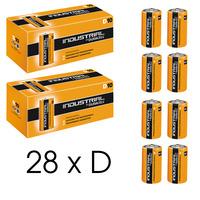 Duracell Industrial 28x D Size Alkaline Batteries