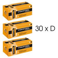 Duracell Industrial 30x D Size Alkaline Batteries