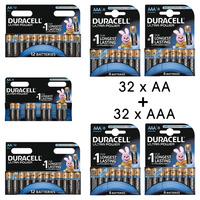 Duracell Ultra Power 32x AA + 32x AAA Alkaline Batteries