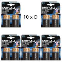 Duracell Ultra Power 10x D Size Alkaline Batteries