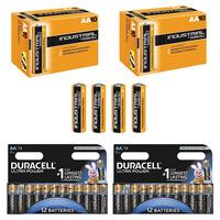 Duracell Industrial 24x AA + Duracell Ultra Power 24x AA