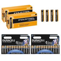 Duracell Ultra Power 24x AA + Duracell Industrial 24x AAA