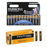 Duracell Ultra Power 12x AA + Duracell Industrial 12x AAA
