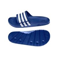 duramo slide sandals true blue and white