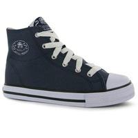 Dunlop Kids Canvas High Top Trainers