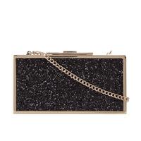 dune exquisite glitter clutch bag