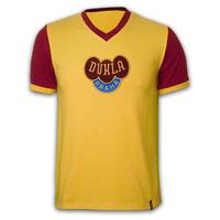 Dukla Prague Away 1960\'s Short Sleeve Retro Shirt 100% cotton