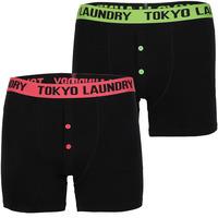 Durnford Boxer Shorts Set in Laundered Green / Paradise Pink  Tokyo Laundry