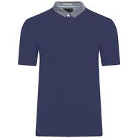 Dunstable Chambray Collar Polo Shirt in Bijou Blue  Kensington Eastside