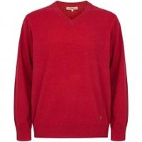 dubarry brennan v neck sweater crimson xxl