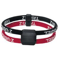 Dual Loop Lite Ionic/Magnetic Bracelet Black/Red