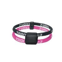 Dual Loop Lite Ionic/Magnetic Bracelet Black/Pink