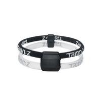 Dual Loop Lite Ionic/Magnetic Bracelet Black/White