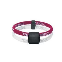 Dual Loop Lite Ionic/Magnetic Bracelet White/Red