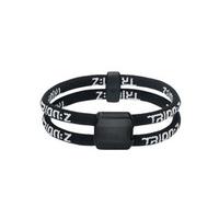 Dual Loop Lite Ionic/Magnetic Bracelet Black/Black