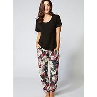 dusky blossom tee and pants set