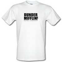 dunder mifflin inc paper company male t shirt