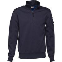 duck and cover mens cezanne 14 zip sweat top deep navy