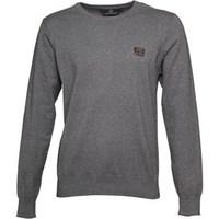 duck and cover mens swanley 2 knit top mid grey marl